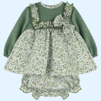 VESTIDO CORTO CON BRAGA TALLA 1,3,6,12 Y 18  MESES