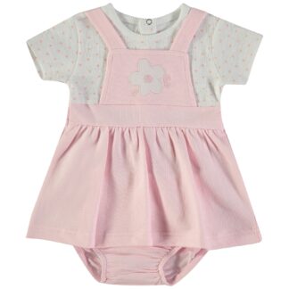 VESTIDO CON BRAGA TALLA 1,3,6,9 Y 12 MESES