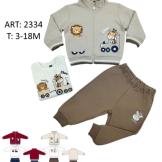 CONJUNTO 3 PIEZAS TALLA 3,6,9,12 Y 18 MESES